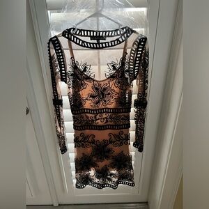 For Love and Lemons Black Lace Dress size xsmall